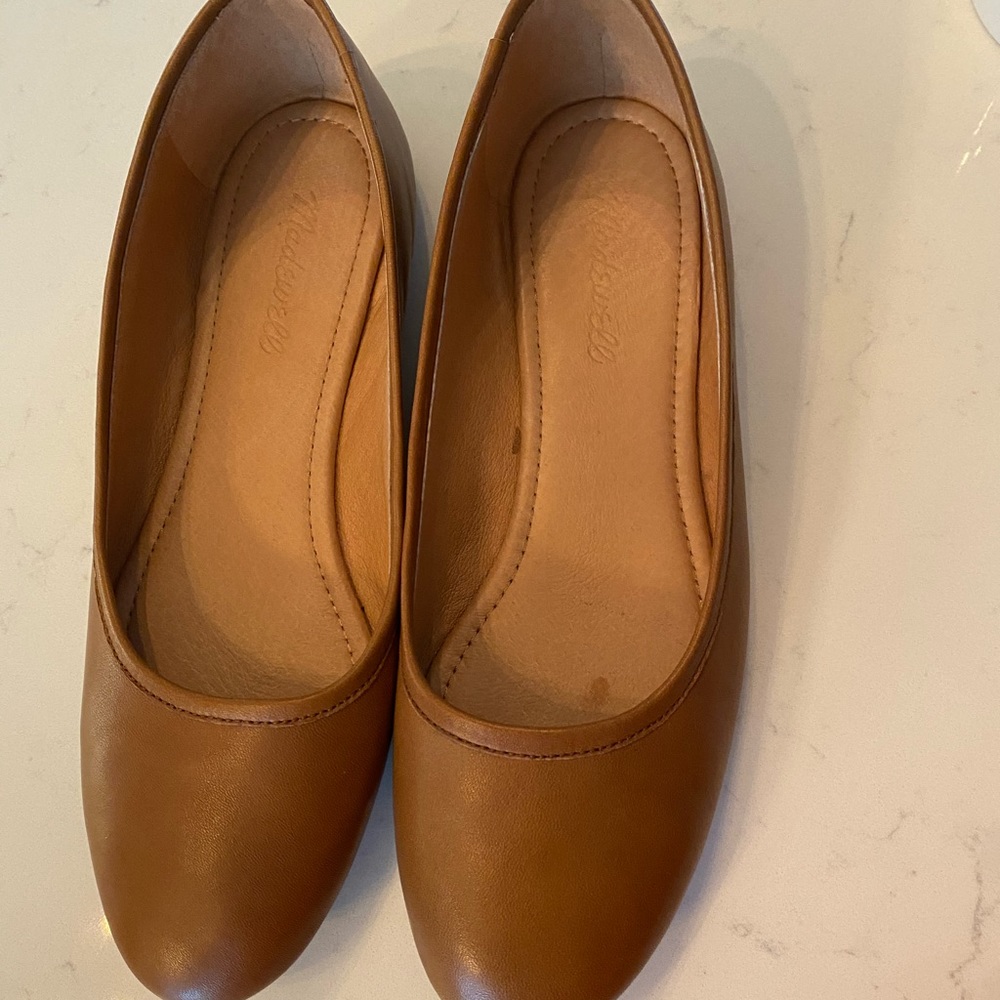 Madewell Leather Reid Ballet Flat size 8